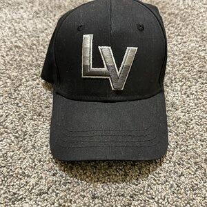 Black Cap with Silver LV Logo